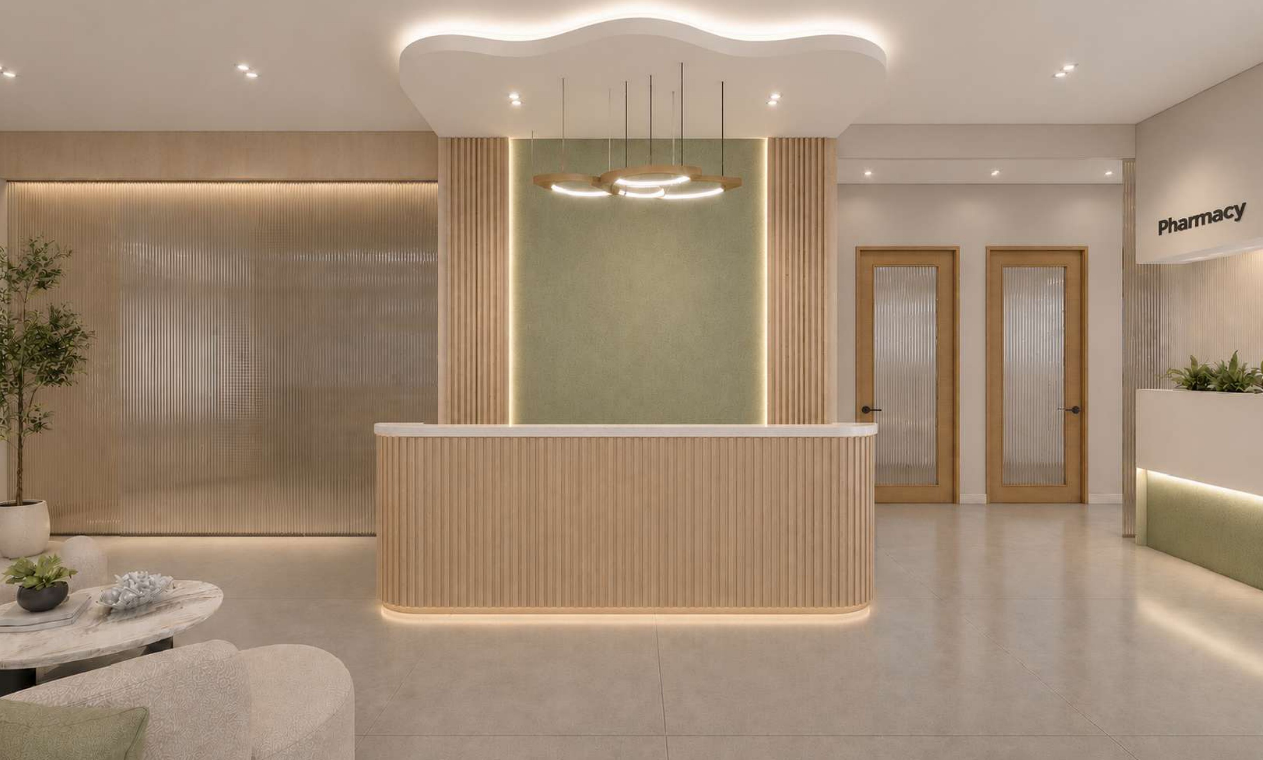 Reception and waiting area